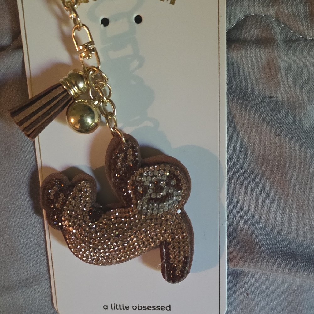 #36. Gold Sloth Key/Purse Charm